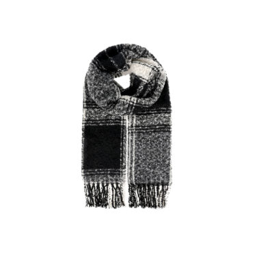 Strickschal groß gemustert mit Fransen – hochwertige Kopfbedeckung von Fiebig bei Hut Factory Schweiz