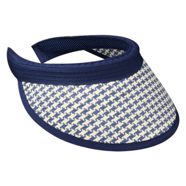 Visor zweifarbig gemustert breites Schild – hochwertige Kopfbedeckung von Fiebig bei Hut Factory Schweiz