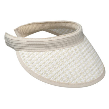 Visor zweifarbig gemustert breites Schild – hochwertige Kopfbedeckung von Fiebig bei Hut Factory Schweiz