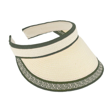 Visor zweifarbig breiter Schirm – hochwertige Kopfbedeckung von Fiebig bei Hut Factory Schweiz