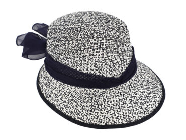 Papier Strohhut Schute zweifarbig – hochwertige Kopfbedeckung von Fiebig bei Hut Factory Schweiz