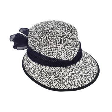 Papier Strohhut Schute zweifarbig – hochwertige Kopfbedeckung von Fiebig bei Hut Factory Schweiz