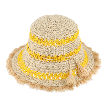 Papier Strohhut Glocke zweifarbig Strohrand – hochwertige Kopfbedeckung von Fiebig bei Hut Factory Schweiz