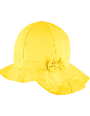 Stoffhut 6-Panel uni mit Nackenschutz UV-Schutz GOTS – hochwertige Kopfbedeckung von Fiebig bei Hut Factory Schweiz