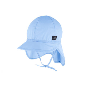 Stoffkappe uni mit Nackenschutz und Band UV-Schutz GOTS – hochwertige Kopfbedeckung von Fiebig bei Hut Factory Schweiz