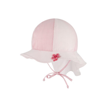 Stoffhut 6-Panel kariert mit Nackenschutz und Band – hochwertige Kopfbedeckung von Fiebig bei Hut Factory Schweiz