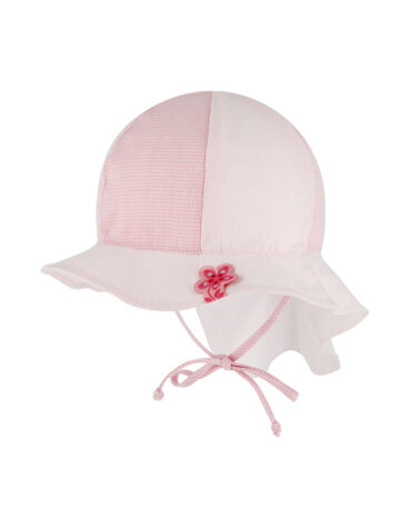 Stoffhut 6-Panel kariert mit Nackenschutz und Band – hochwertige Kopfbedeckung von Fiebig bei Hut Factory Schweiz