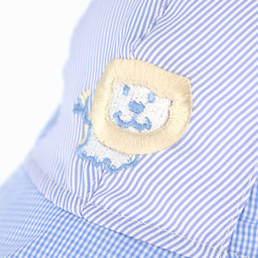 Stoffkappe Stickerei mit Nackenschutz und Band – hochwertige Kopfbedeckung von Fiebig bei Hut Factory Schweiz