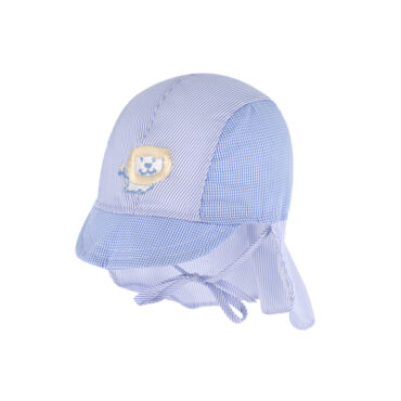 Stoffkappe Stickerei mit Nackenschutz und Band – hochwertige Kopfbedeckung von Fiebig bei Hut Factory Schweiz