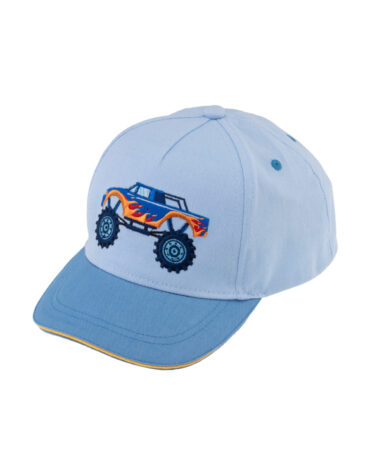 Baseball Cap zweifarbig mit Monstertruck Stickerei UV-Schutz – hochwertige Kopfbedeckung von Fiebig bei Hut Factory Schweiz