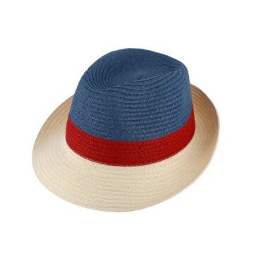 Papier Strohhut Trilby dreifarbig – hochwertige Kopfbedeckung von Fiebig bei Hut Factory Schweiz