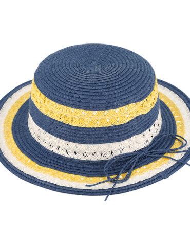 Papier Strohhut Glocke dreifarbig – hochwertige Kopfbedeckung von Fiebig bei Hut Factory Schweiz