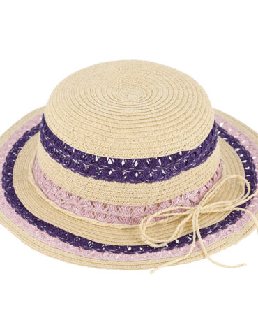 Papier Strohhut Glocke dreifarbig – hochwertige Kopfbedeckung von Fiebig bei Hut Factory Schweiz